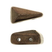 5x8mm Vexolo Glass beads - Gold Bronze x30