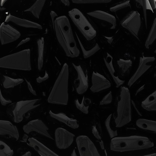 5x8mm Vexolo Glass beads - Jet x30