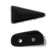 5x8mm Vexolo Glass beads - Jet x30