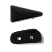 5x8mm Vexolo Glass beads - Jet x30