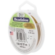 Beading wire 7 strands 0.30mm Satin Gold x31 m