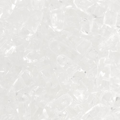 5x8mm Vexolo Glass beads - Crystal x30