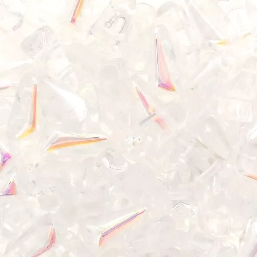 5x8mm Vexolo Glass beads - Crystal AB x30