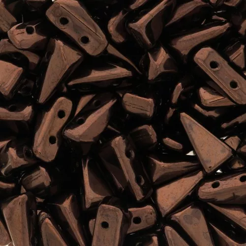 5x8mm Vexolo Glass beads - Dark Bronze x30