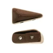 5x8mm Vexolo Glass beads - Dark Bronze x30