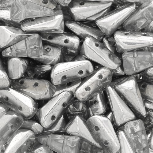 5x8mm Vexolo Glass beads - Crystal Labrador x30