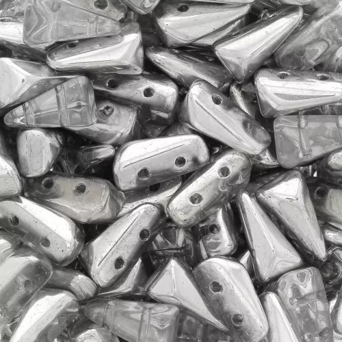 5x8mm Vexolo Glass beads - Crystal Labrador x30