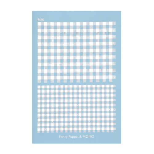 74x105mm Moiko Silk Screen for polymer clay - Vichy Tiles design Fancy Puppet x1