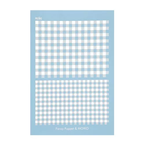 74x105mm Moiko Silk Screen for polymer clay - Vichy Tiles design Fancy Puppet x1