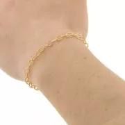 4mm Gold filled cable mesh chain x 20cm