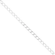 5mm 925 Sterling Silver Curb Chain x 20cm