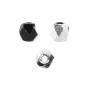 2mm Faceted beads (True 2) Jet Labrador x50