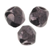 2mm Faceted beads (True 2) Jet Lila Vega Luster x50