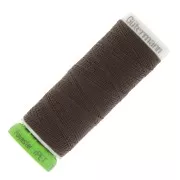 Gütermann recycled polyester sewing thread - Dark Brown (n°696) x100m