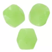 Fire Polished faceted round beads 3mm Opaque Light Olivine x50