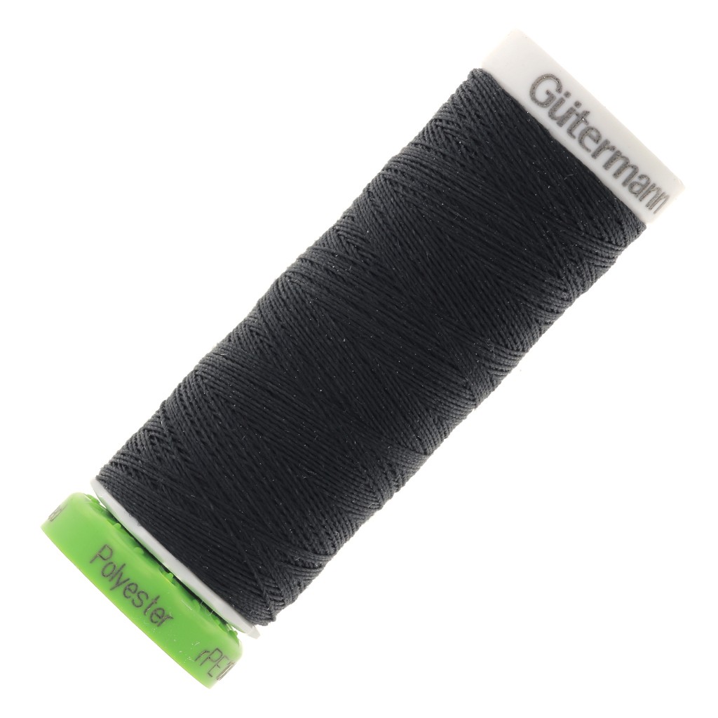 Gütermann recycled polyester sewing thread Black (n°000) x100m