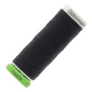 Gütermann recycled polyester sewing thread - Black (n°000) x100m|raw }}