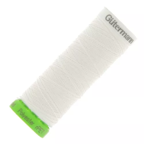 Gütermann recycled polyester sewing thread - Ivory (n°111) x100m