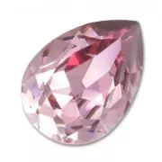 PureCrystal 4320 Pear Fancy Stone 14x10mm Crystal Antique Pink