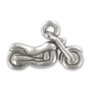Motorbike Charm 13x2020mm Antique Silver Plating x1|raw }}