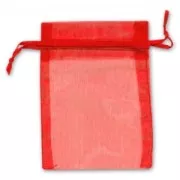 Organza pouches 95x120mm Red x20