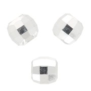 Round faceted beads - faceted ball 2 mm - 925 Sterling Silver x50