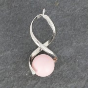 34x15mm Swirl Pendants for 10 mm beads - Fine Gold plated x2