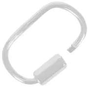 22x14 mm 925 Sterling Silver Oval Screw Clasp x1