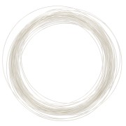 0.6mm 925 Sterling Silver Hard round wire - hardened x10m