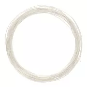 0.8mm 925 Sterling Silver Half-Hard round wire - annealed x10m