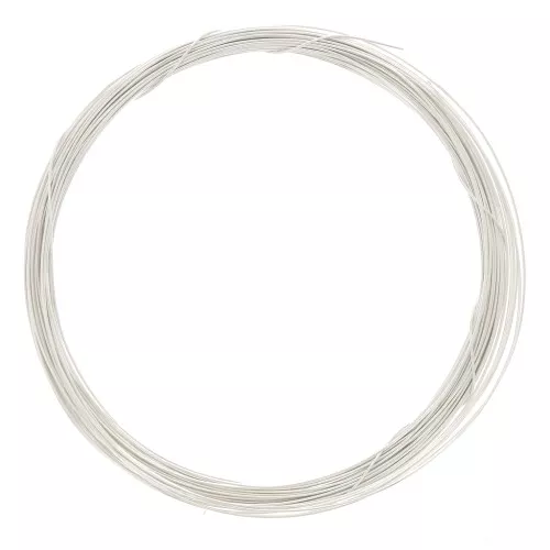 0.6mm 925 Sterling Silver Half-Hard round wire - annealed x10m
