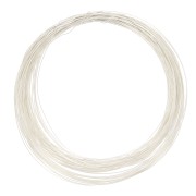 0.4mm 925 Sterling Silver Half-Hard round wire - annealed x20m