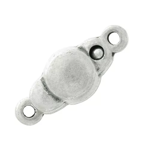 18x7mm Magnetic clasp - Fine Antique silver plating x1