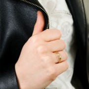 Gold filled smooth ring - Size 49 x1