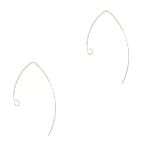 21mm 925 Sterling Silver Earwires to decorate x2