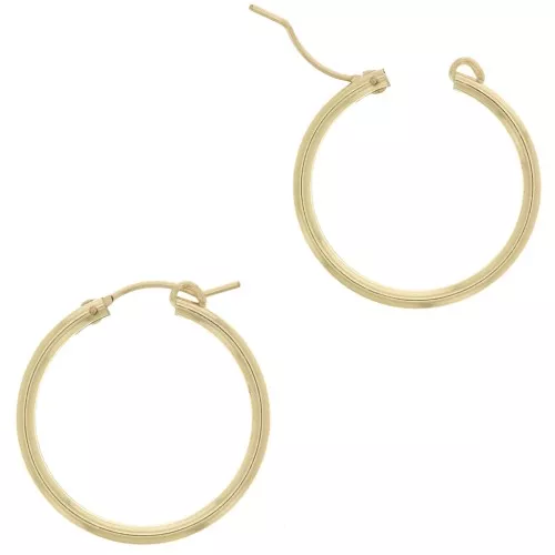 34mm Gold Filled hoop earrings to decorate x2