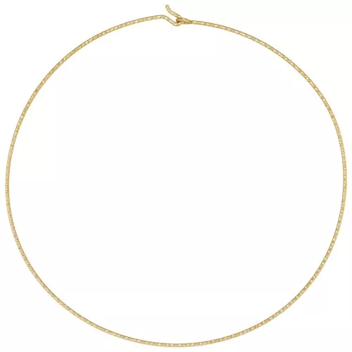 12.5cm rigid Diamond effect choker - Gold filled x1