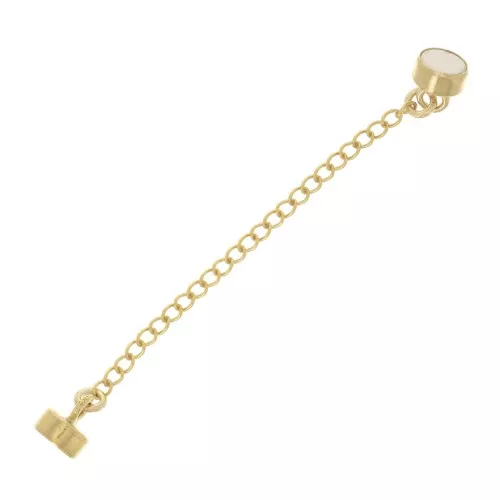 10x4mm Gold filled Magnetic clasp with Rombo security chain x1