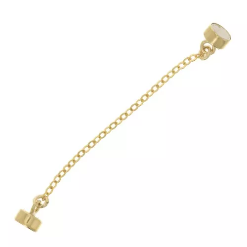 10x4mm Gold filled Magnetic clasp with Trace security chain 4 cm x1