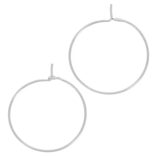 Creoles 20 mm to decorate - Stainless steel 304L x2
