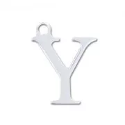 Y letter Sterling silver charm 15mm x1