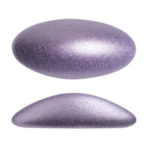 20x10mm oval glass cabochon Athos 3D by Puca - Purple Metallic Mat x1