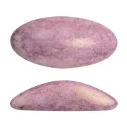 20x10mm oval glass cabochon Athos 3D by Puca - Opaque Light Rose Ceramic Look