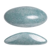 20x10mm oval glass cabochon Athos 3D by Puca - Opaque Blue Ceramic Look x1|raw }}