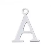 A letter Sterling silver charm 15mm x1