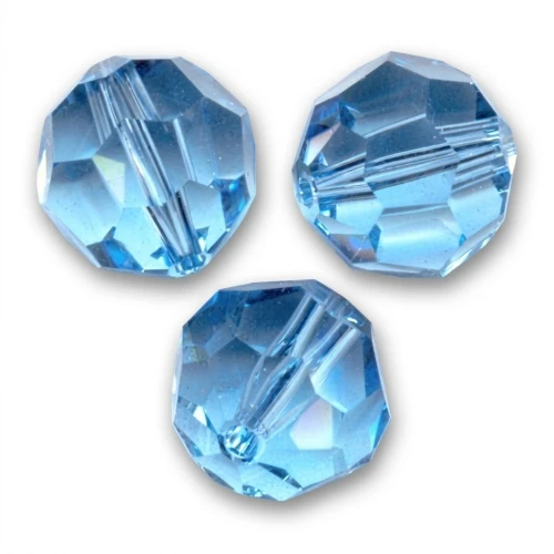 Round bead PureCrystal 5000 8 mm - Aquamarine x1