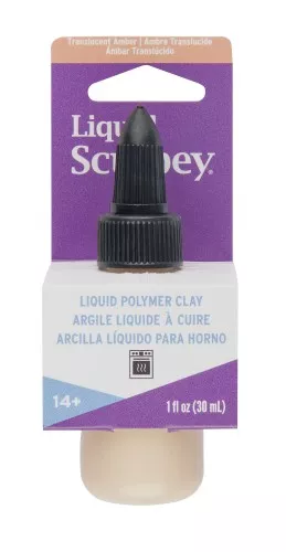 Sculpey Liquid Clay - Baking Liquid Clay - Translucent Amber x30ml