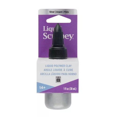 Sculpey Liquid Clay - Baking Liquid Clay - Silver x30ml