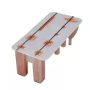 Oven-safe Sculpey silicon Mold - 6 geometric shapes to make 3D jewellery x1