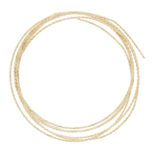1.02mm Gold filled Square twisted hard wire x1.5m